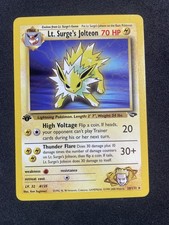 Lt. Surge's Jolteon 28/132 1st Edition Gym Challenge Rare Pokemon TCG 28/132 NM on eBay