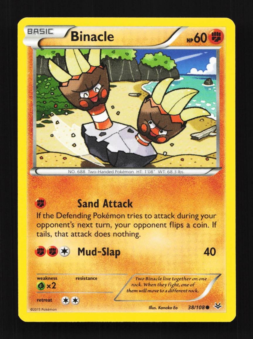 Binacle 38/108 LP Roaring Skies English Pokemon Card TCG