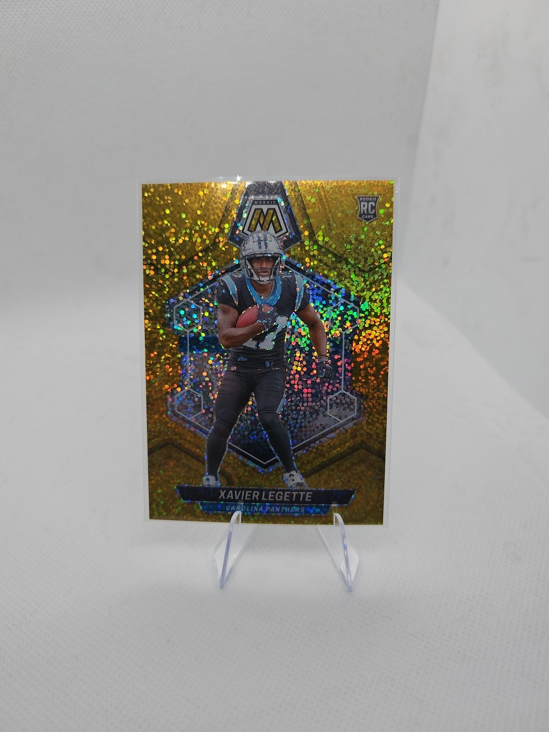 2024 Panini Mosaic - Rookies Xavier Legette #332 Gold Sparkle Prizm /24 (RC)