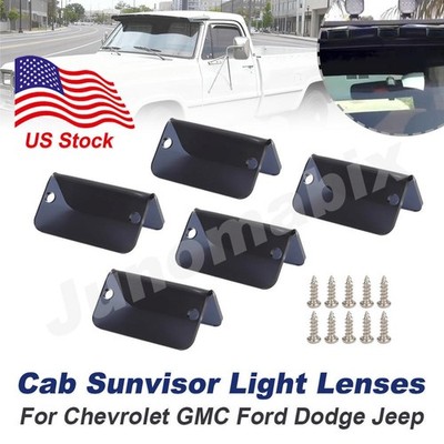 For Cab Moon Visors Sunvisor Light Lens Lenses Hardware HD Replace Smoked Tinted