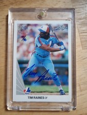 90 Leaf Tim Raines Buyback Auto 1/40 Hof