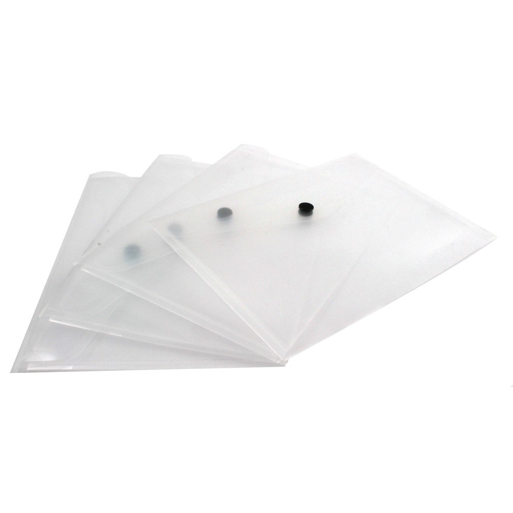 Q-Connect Polypropylene Document Folder A5 Clear Pack of 12 KF02470