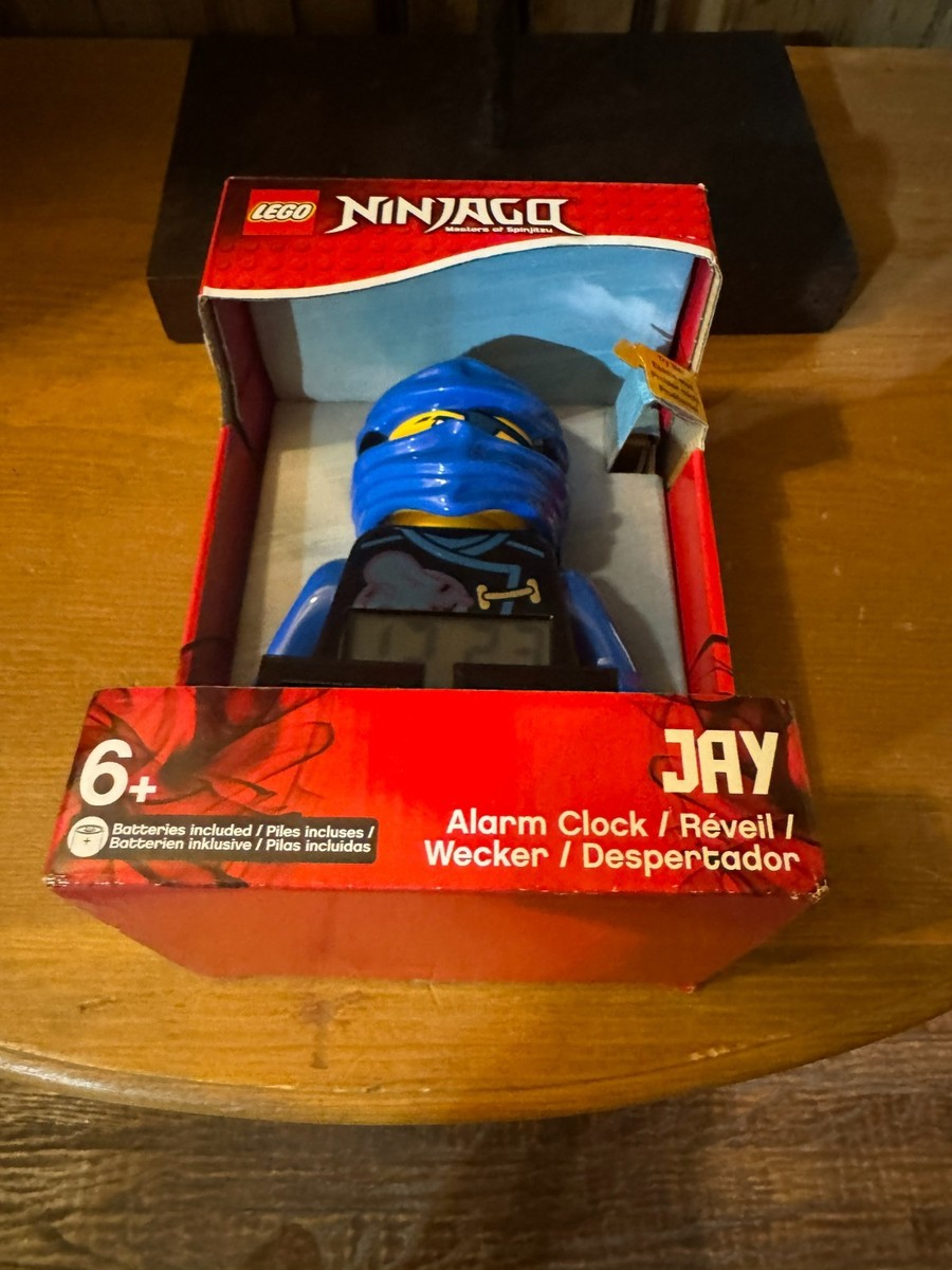 LEGO NINJAGO SKY PIRATES JAY MINIFIG ALARM CLOCK 9” MASTERS OF