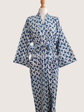 Cotton Terry Bathrobe Spa Style Unisex Home Hotel Wear Soft Lightweight Robe