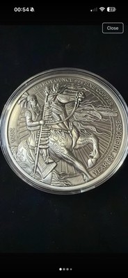 2026 Jahr des Pferdes 10oz .999 Kupfer rund massives Sternzeichen Edelmetall Stück