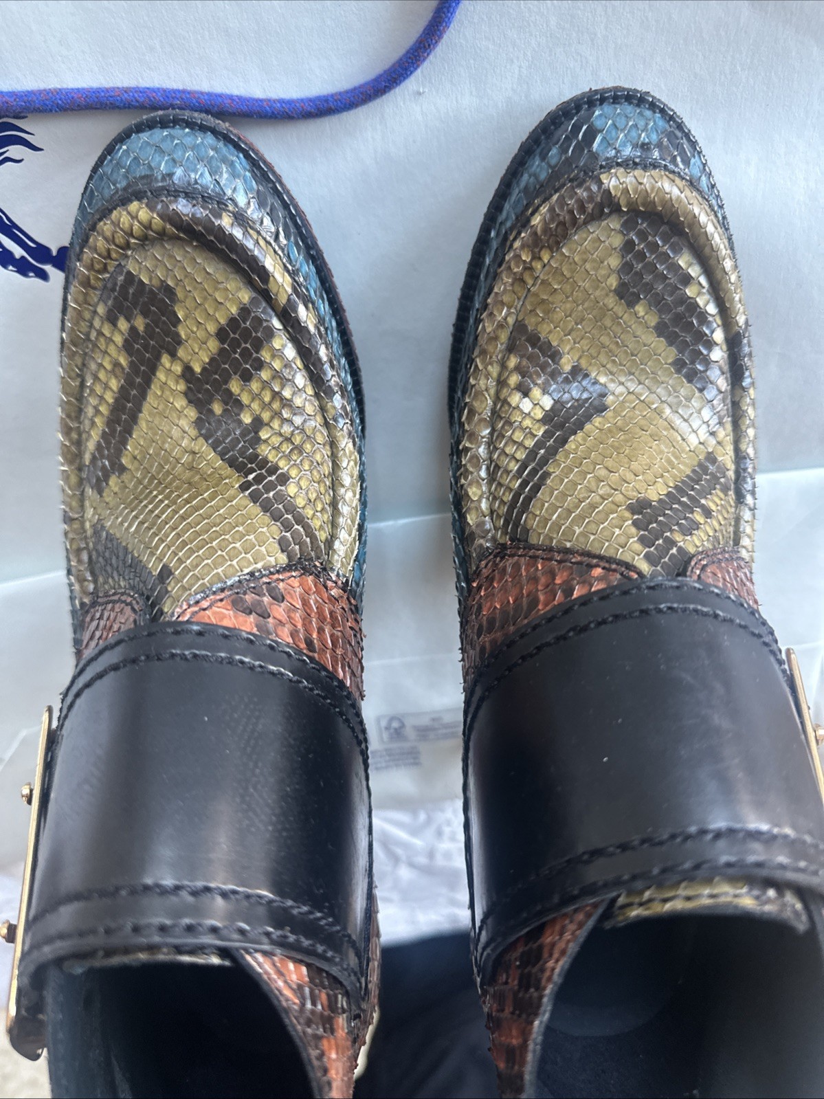 Burberry Genuine Python Heeled boots size 41 / UK 7 Women’s Runway £2k RRP image 6