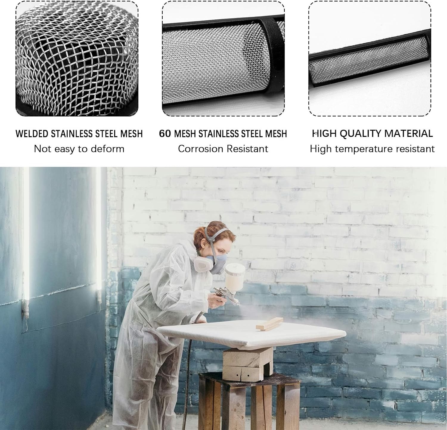 Airless Spray Filter Screen Set, 246385 246384 287032 Black - A Set 