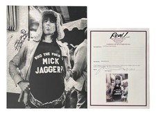 KEITH RICHARDS Signed 'WHO THE **** IS MICK JAGGER?' 11x14 Photo EPPERSON COA