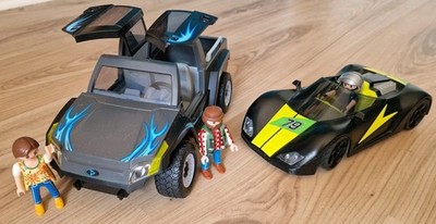 Playmobil Rennwagen und Pickup Truck
