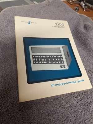 Vintage 1972 Hewlett Packard HP 2100 Computer Microprogramming Guide 5951-3028
