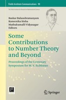 Some Contributions To Number Theory And Beyond Mathukumalli Vidyasagar