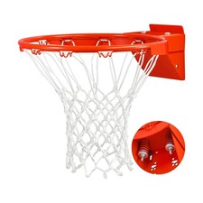 Basketball Rim Replacement, Heavy Duty Breakaway Rim and Net, Universal 18" P...