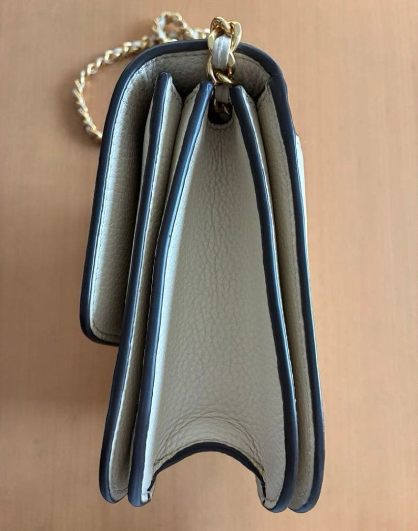 Tory Burch 2-Way Chain Shoulder Handbag Leather Ivory Women's From Japan thumbnail 14