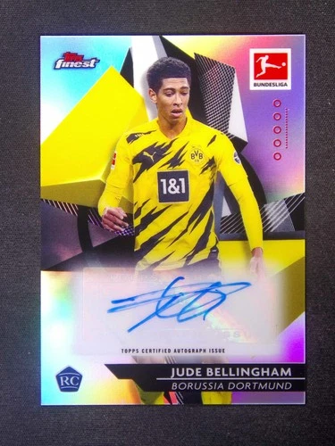 2021 Topps Finest UEFA Jude Bellingham #32 RC Rookie Auto Refractor