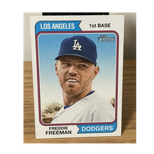 Topps 2023 Heritage High Number 1974 Oversized Boxloader Freddie Freeman #OB-FF