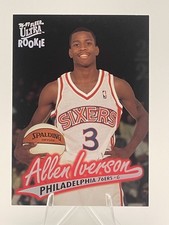 1996-1997 Fleer Ultra - Allen Iverson #82 Rookie Card (RC) Philadelphia 76ers. rookie card picture