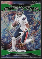 Stefon Diggs, 2024 Panini Prizm, #9, Houston Texans, Green