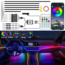Interior Car LED Strip Lights, Acrylic 10 pieces dimensions not specified