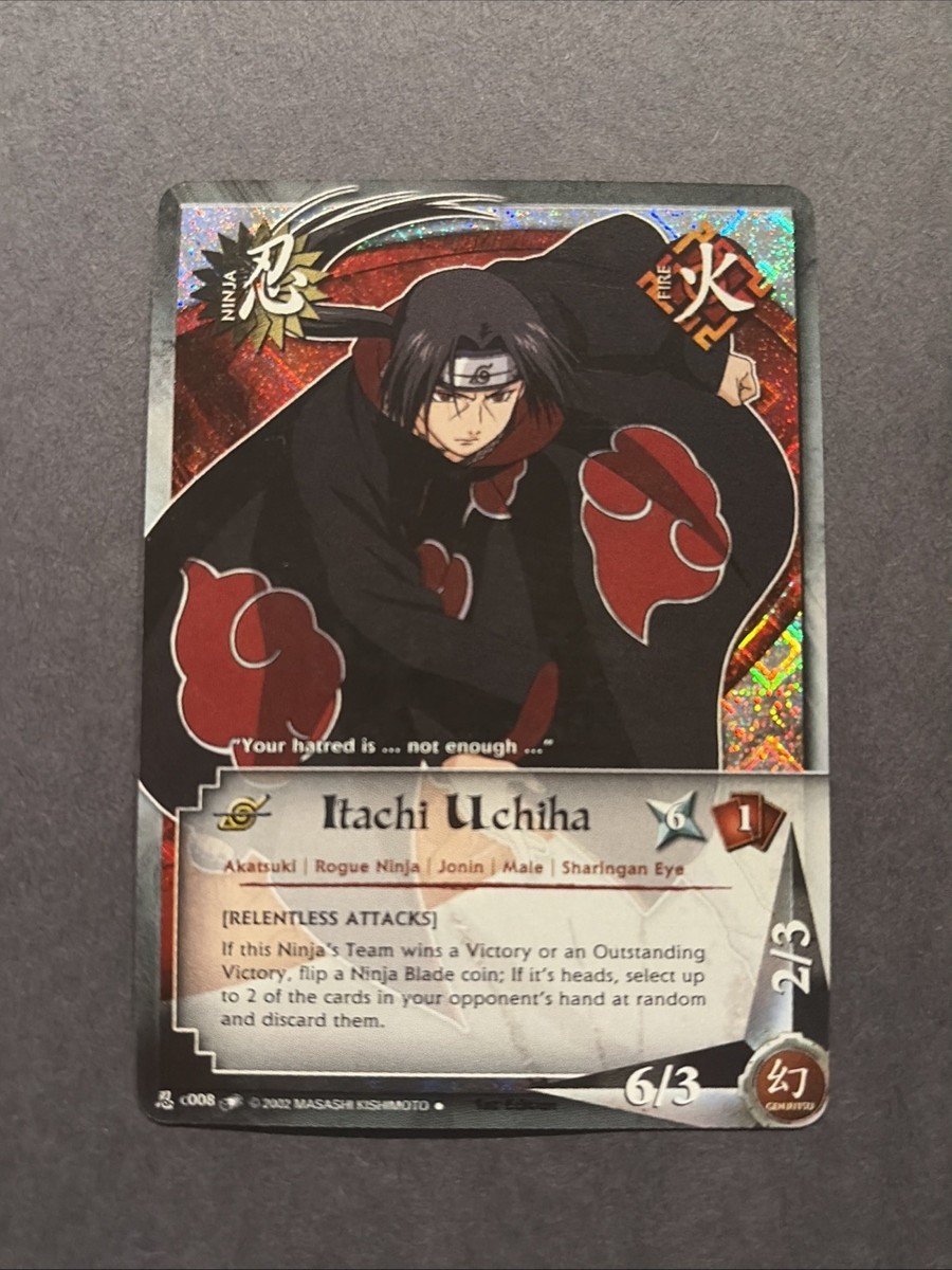 Naruto CCG Itachi Uchiha #C008 1St Edition Diamond Foil VLP | eBay