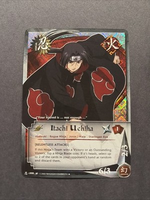 Naruto CCG Itachi Uchiha #C008 1St Edition Diamond Foil VLP | eBay
