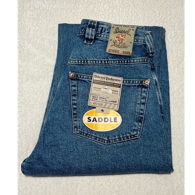 Diesel Saddle Herren Jeans Hose W 28/L 34 Blau Vintage 90s Denim RARE! Neu! 
