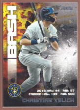 Christian Yelich #BAB-4 2020 Topps Stadium Club Bash and Burn-2382