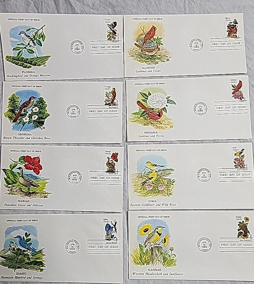 First Day Cover STAMP Collection - The Official Birds & Flowers of Our 50 States - Image 3 of 4
