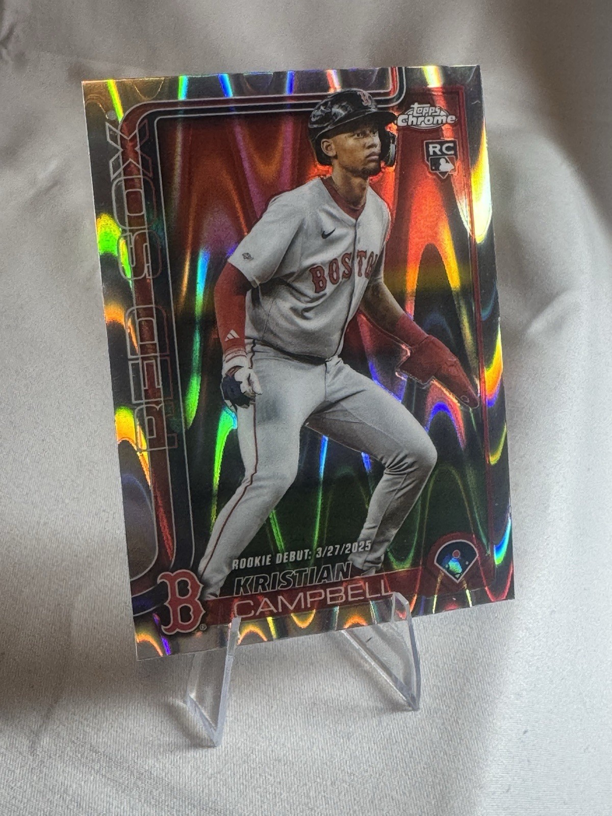 2025 Topps Chrome - Kristian Campbell #171 RayWave Refractor (RC)