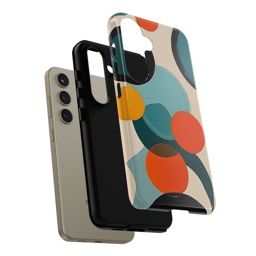Vintage Circle Art Tough Phone Case, Retro Phone Cover, Protective Case, Stylish - 第 207/255 張圖片