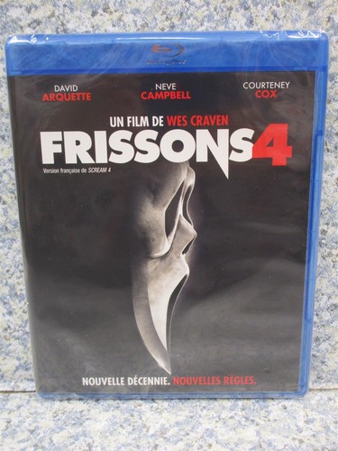 BLU-RAY Scream 4 David Arquette Neve Campbell ENGLISH & FRENCH but french case