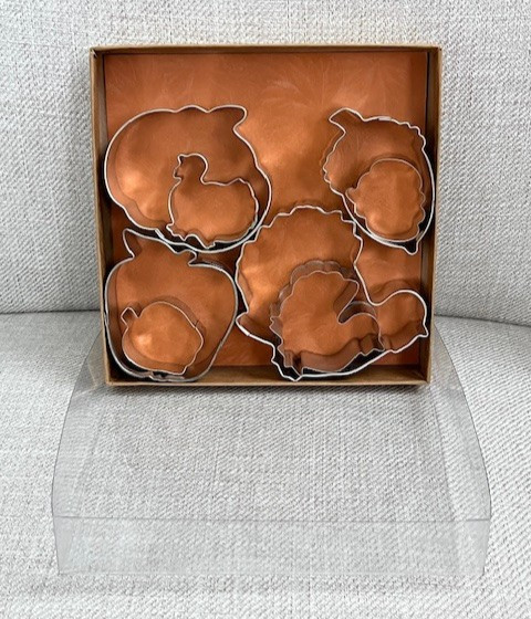R&M International 8 Cookie Cutters Fall Halloween Thanksgiving Pumpkin Turkey ++