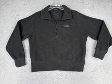 The North Face Jacket Womens Medium Black Fleece 1/4 Zip Pullover Outdoor Hiking