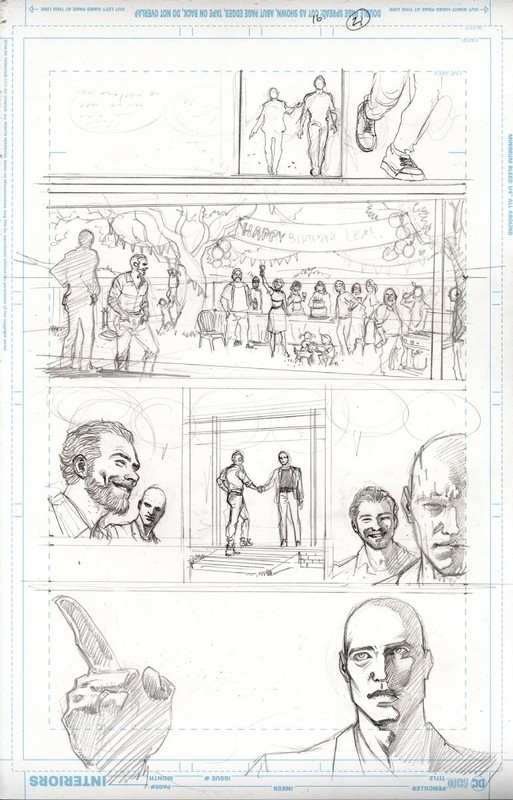 Ferreyra ABSOLUTE SUPERMAN 16 pg 21 1st full LEX LUTHOR APP ISSUE & 2nd page