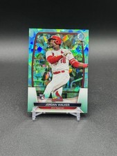 2023 Bowman Chrome Sapphire Jordan Walker 99/99 Aqua Refractor Rookie BookEnd Rc