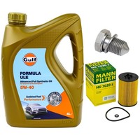 MotoröL Filter Set 5W-40 5 Liter + ÖLablassschraube FüR Skoda Yeti VW Golf VII