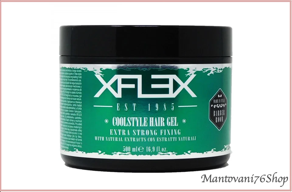 MISURE: CM 9 H (C/GANCIO 16) XFLEX COOLSTYLE HAIR GEL EXTRA STRONG - 500ML