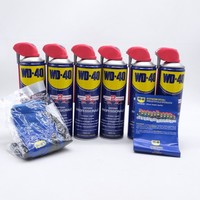 KIT 6X Wd-40 Entriegelungs- Schmier-Spray 500 Ml, 2 Positionen + Handschuhe