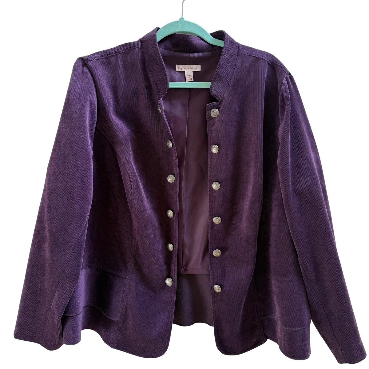 Blazer Femme Dressbarn, Taille PL, Couleur Kaki, En Polyester (neuf Sans étiquette)