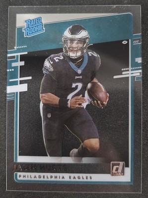 2020 Panini Chronicles - Clearly Donruss Rated Rookie Jalen Hurts #RR-JAH (RC)