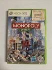 Monopoly Streets (Xbox 360, 2010) with Manual and Insert Tested