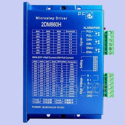 New 2DM860H Digital Microstep Driver Stepper Motor Controller 32bit DSP for CNC