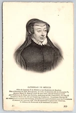 Catherine de' Medici Italian Noblewoman Queen of France Postcard