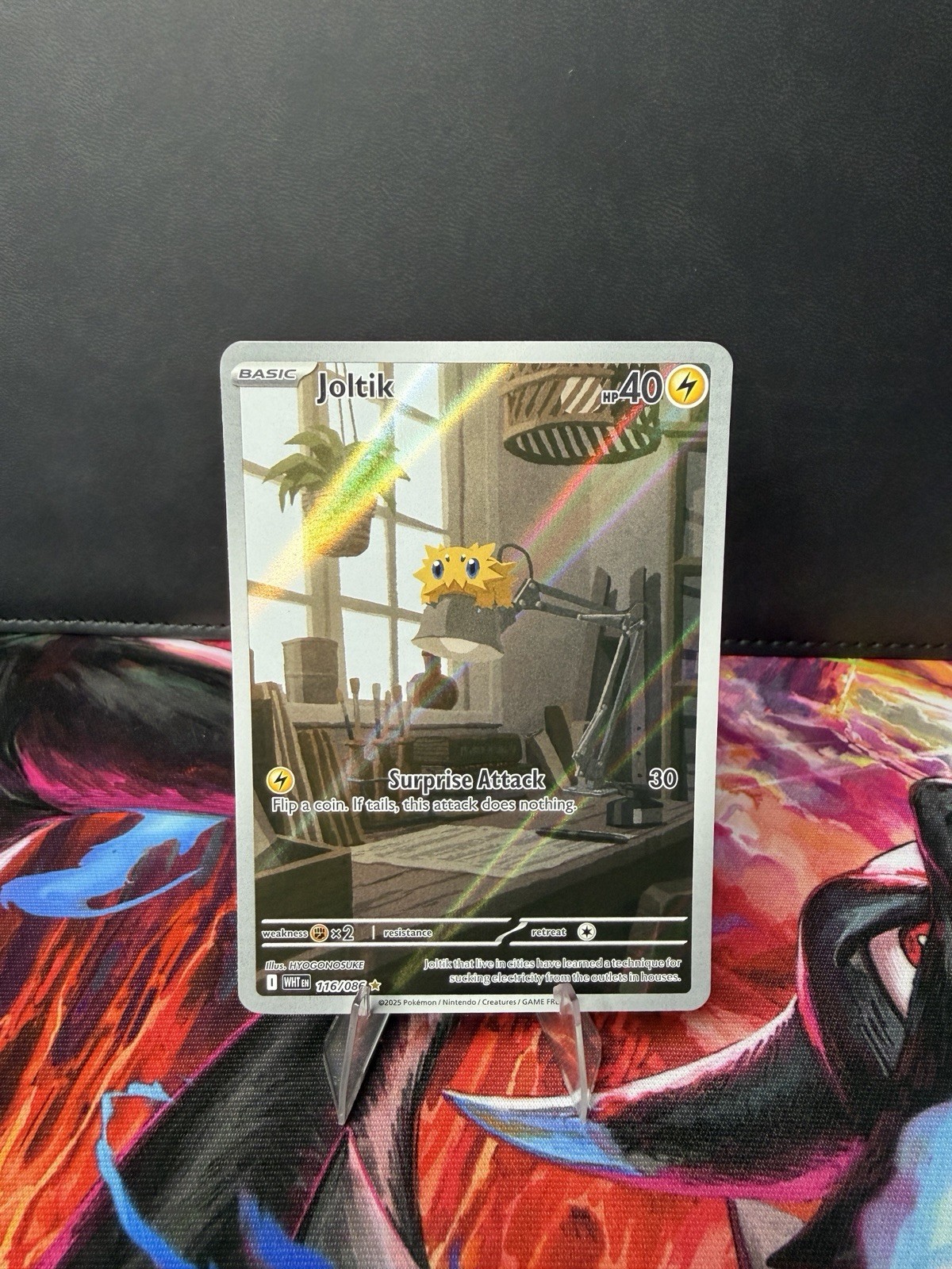 POKEMON JOLTIK IR 116/086 SV: WHITE FLARE HOLO NM