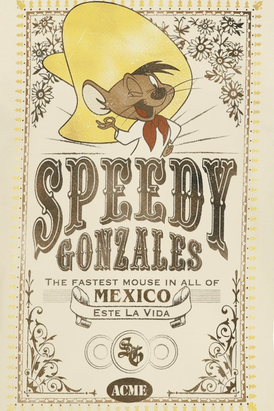 Looney Tunes T-Shirt Herren Speedy Gonzales beige - Bild 2 von 2
