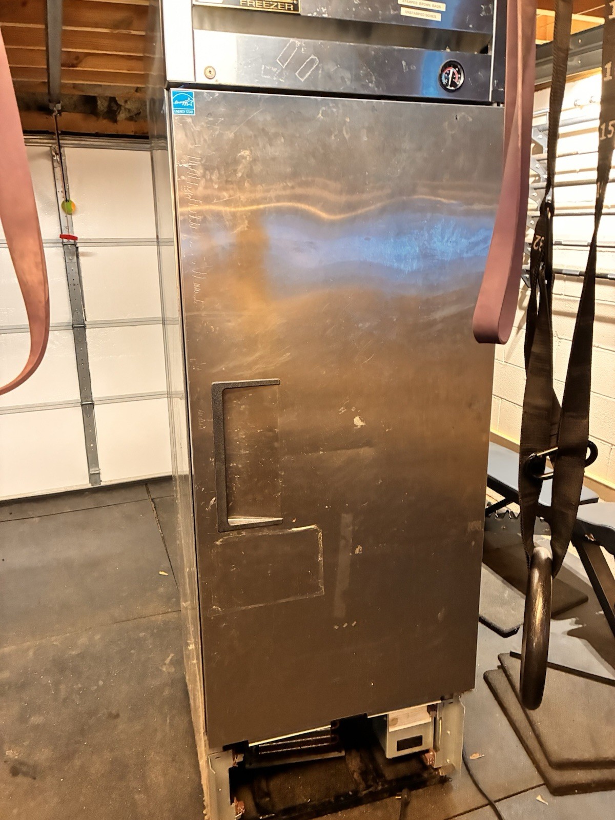 True T-23F Single Door Reach In Freezer On Wheels, Used, Tested