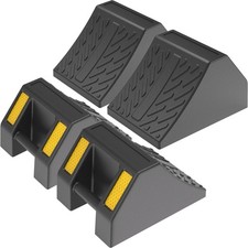 Large 10"x7.2"x6" Wheel Chocks, 4-Pack Portable Wheel Stoppers