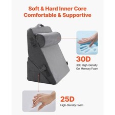 Bed Wedge Pillow for Sleeping 3 Pcs Adjustable Orthopedic Bed Wedge Set