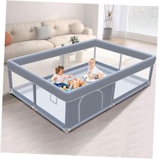 65 x 50 Inch Baby Playpen, Playpen for Babies and Toddlers, 65  50 Inch Grey