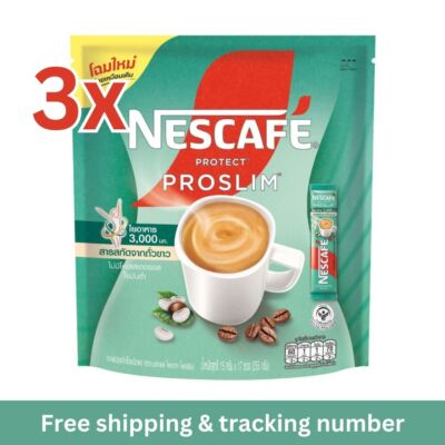 3x Nescafe Proslim Protect Instant Coffee Stick 3in1 Diet Slimming With Fiber