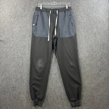 Figs Pants Women's Medium Navy Black Jogger Pockets Drawstring PO1746